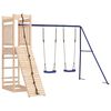 vidaXL Outdoor Playset Natural Pine, Blue