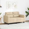 vidaXL 2-seater Sofa Cream
