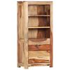 vidaXL Highboard 19.7"x11.8"x42.5" Solid Acacia Wood