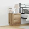 vidaXL Bedside Cabinet Artisan Oak 15.35 x 13.58 x 19.69 in