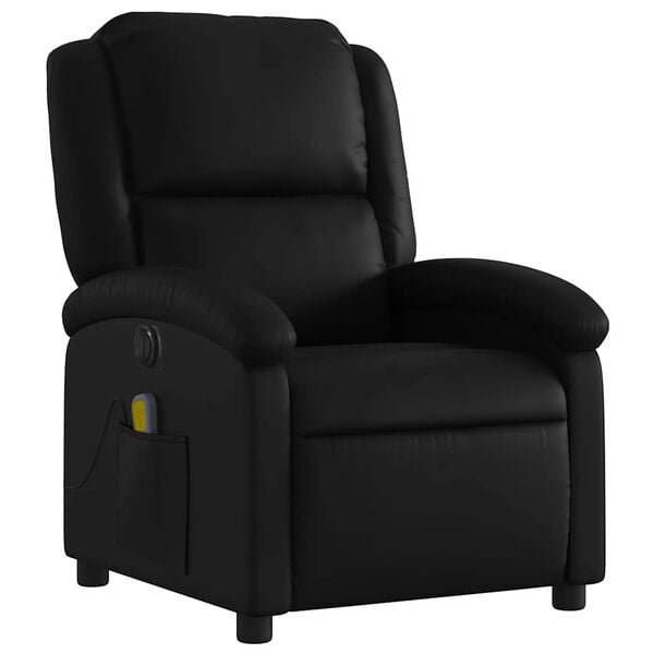 vidaXL Electric Massage Recliner Chair Black