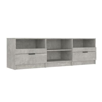 vidaXL TV Stand Concrete Gray 59.1"x13.2"x17.7" Engineered Wood