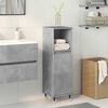 vidaXL Bathroom Cabinet Concrete grey Engineered wood, iron Tall