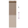 vidaXL Roller Blind with Curtains Manual Brown 23.62 x 86.61 in Bamboo