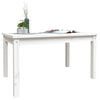 vidaXL Garden Table White Solid wood pine Medium Durable Garden Table