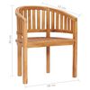 vidaXL Garden Lounge Set Natural Teak Smooth-sanded teak hardwood Medium