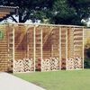vidaXL Pergola Set of 3 Green Treated pinewood, firwood Medium