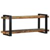 vidaXL Wall Shelf Multicolor Solid reclaimed wood and iron