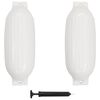 vidaXL Boat Bumper 2 pcs White 27.2x8.5" PVC