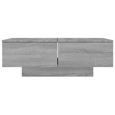 vidaXL Coffee Table Gray Sonoma 35.4"x23.6"x12.2" Engineered Wood