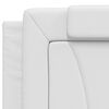 vidaXL Bed Frame "Viana" without Mattress White 76"x79.9" Faux Leather