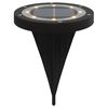 vidaXL Solar Ground Light Set of 12 Black