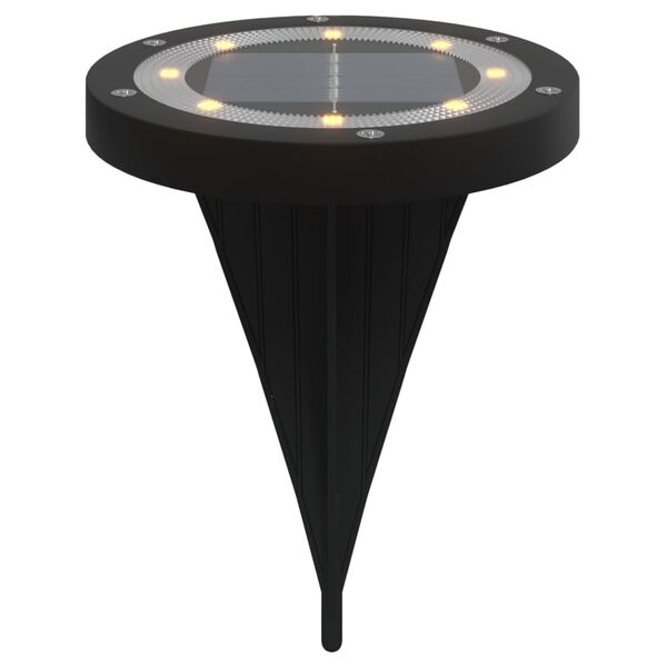 vidaXL Solar Ground Light Set of 12 Black