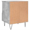 vidaXL Bedside Cabinet Set of 2 Concrete Grey Engineered Wood Medium