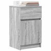 vidaXL Bedside Cabinet Set of 2 Grey Sonoma Engineered wood Medium