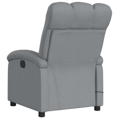 Rear view of the recliner showing back cushions and mechanism housing.