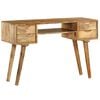 vidaXL Writing Desk Varies by piece Solid mango wood 45.3 x 18.5 x 29.9 in