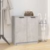 vidaXL Shoe Cabinet Concrete Gray Engineered Wood Medium Cabinet