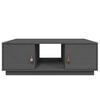 vidaXL Coffee Table Gray Solid pine wood Medium Coffee Table