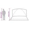 vidaXL Family Tent Dome 6-Person White Blackout Fabric Waterproof
