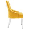 vidaXL Dining Chairs 2 pcs Yellow Velvet