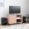 vidaXL TV Cabinet Pink Cold-rolled Steel Medium Storage TV Cabinet