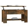vidaXL Coffee Table Smoked Oak Engineered Wood Medium