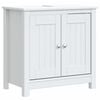 vidaXL Bathroom Furniture Set White Solid pine wood Medium