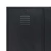 vidaXL Wardrobe Black Sheet Metal 35.4x15.7x70.9 in Wardrobe