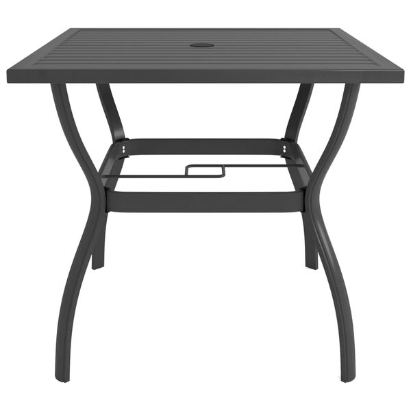 vidaXL Dining Set Anthracite Grey Textilene and Powder-Coated Steel