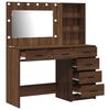 vidaXL Dressing Table Brown 78.5 x 41 x 135 cm Engineered wood