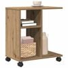 vidaXL Side Table artisan oak 50 x 30 x 55 cm Engineered wood