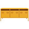 vidaXL TV Cabinet Mustard Yellow Cold-rolled Steel Medium TV Cabinet