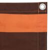 vidaXL Balcony Screen Orange and Brown 29.5"x236.2" Oxford Fabric
