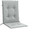 vidaXL Lowback Chair Cushion Set of 4 Melange light grey