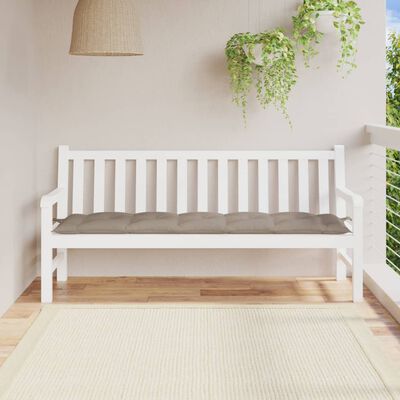 vidaXL Garden Bench Cushion Taupe 70.9"x19.7"x2.8" Oxford Fabric