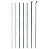 vidaXL Wire Mesh Fence with Spike Anchors Green 5.2x32.8'