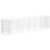 vidaXL Gabion Raised Bed Silver Galvanized iron Extra Large Durable