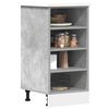 vidaXL Bottom Cabinet Concrete gray Engineered wood 15.7x17.5x32.1 in