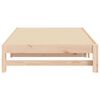 vidaXL Day Bed Natural Pine Solid Pine Wood Full
