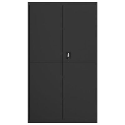 vidaXL File Cabinet Black 41.3"x15.7"x70.9" Steel