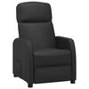 vidaXL Recliner Black Faux leather, plywood, iron Standard