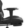 vidaXL Gaming Chair Black and gray Faux leather, metal, plywood, foam