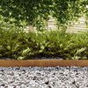 vidaXL Lawn Edging Rusty 450 x 0.05 x 15 cm Weathering Steel