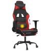 vidaXL Gaming Chair Black and Red