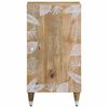 vidaXL Sideboard Mango natural with white Solid mango wood