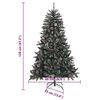 vidaXL Artificial Christmas Tree with 150 LEDs Green 47.24 in