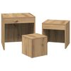 vidaXL Nesting Table Set of 3 Artisan Oak Engineered Wood