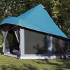 vidaXL Family Tipi Tent Folding with Roof Blue 404 x 370 x 270 cm