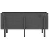 vidaXL Garden Raised Bed Grey Solid Pine Wood Medium Decorative Inlays